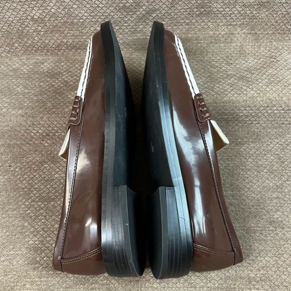 LOFT Women’s size 7 Chocolate and White Two Tone Penny Loafers New Without Box - Picture 4 of 13